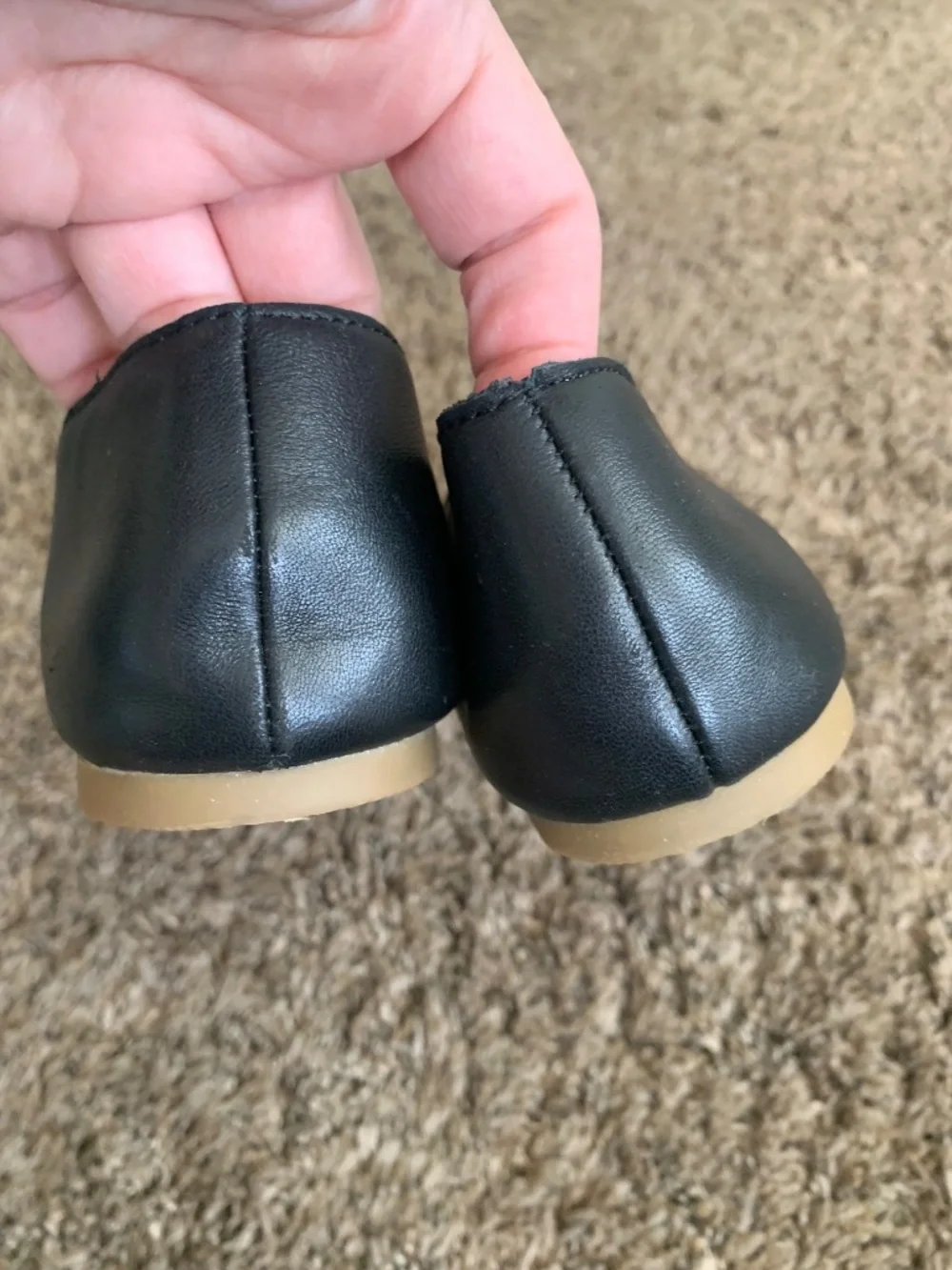 Madewell Black Cory Ballet Flats 7.5 Leather Classic Casual Career Shoes - Picture 6 of 12